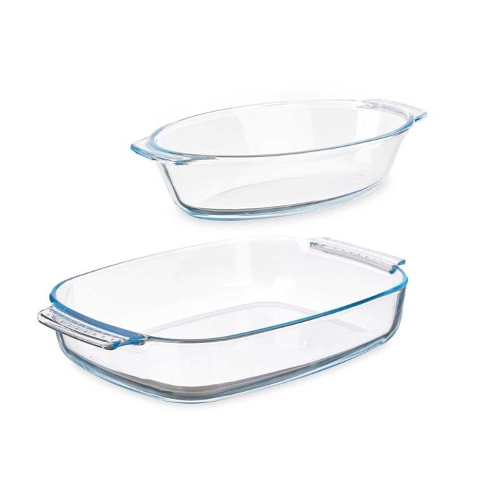 Set 2 Bandejas Borosilicato 700 2000Ml Vivalto 30X5CM (6 Unidades) 1 Set 2 Bandejas Borosilicato 700 2000Ml Vivalto 30X5CM (6 Unidades) 1