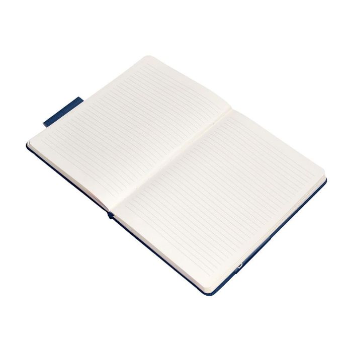 Cuaderno Con Gomilla Antartik Notes Tapa Dura A5 Hojas Rayas Azul Marino 100 Hojas 80 gr Fsc 6