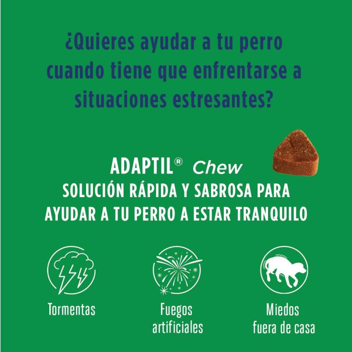 Adaptil Chews 30 Unidades Comprimidos Masticables para Calmar Ansiedad Perros 1