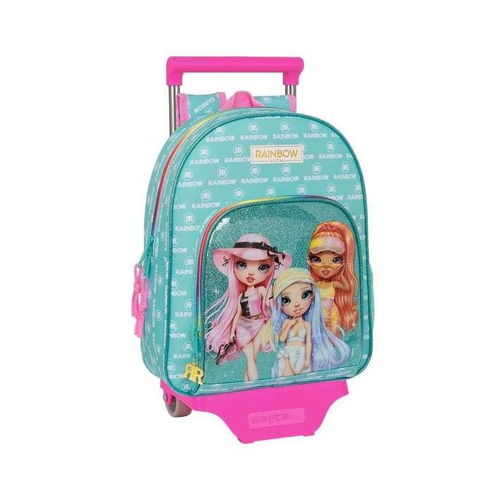 Mochila Escolar con Ruedas Rainbow High Paradise Turquesa 28 x 34 x 10 cm Mochila Escolar con Ruedas Rainbow High Paradise Turquesa 28 x 34 x 10 cm