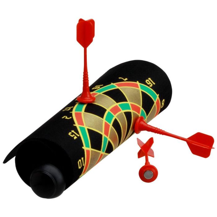 Mister Gadget Juego Dardos Magnéticos Vintage Panel Reversible 25.5x31.5 cm Con 3 Dardos Con Imán 3