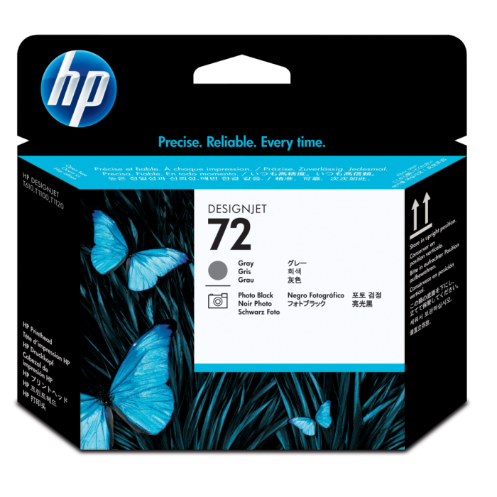 HP Designjet T610/1100 Cabezal gris y negro fotografico nº72