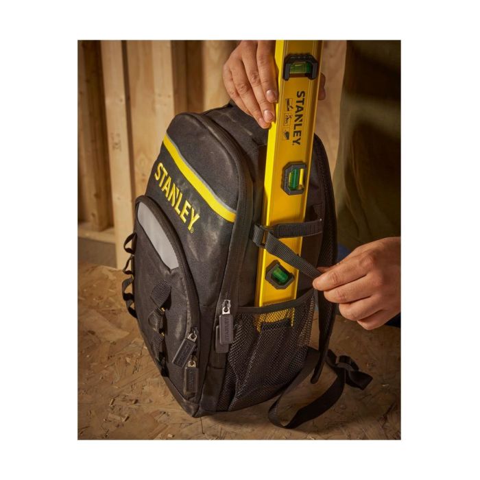 Stanley STST1-72335 Mochila Portaherramientas 15kg Nailon 600D, Compartimento Laptop, Divisor, Respaldo Acolchado 5 Stanley STST1-72335 Mochila Portaherramientas 15kg Nailon 600D, Compartimento Laptop, Divisor, Respaldo Acolchado 5