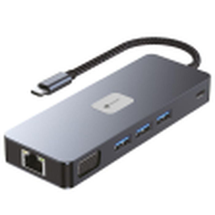 Leotec LEDS03 Docking Station 11 en 1 USB-C para Portátil Universal con PD 100W, HDMI 4K, VGA, DP y USB 3.2
