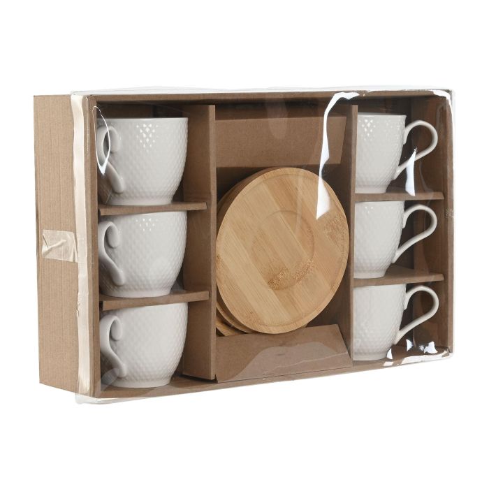 Cafe Basicos DKD Home Decor Blanco Natural 8 x 7 x 11 cm Set de 6 3 Cafe Basicos DKD Home Decor Blanco Natural 8 x 7 x 11 cm Set de 6 3