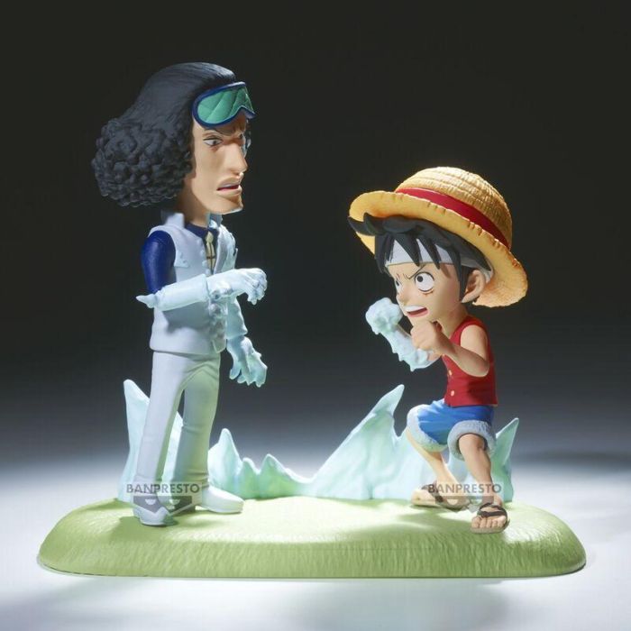 Banpresto BP28688P Figura One Piece World Collectable Log Stories - Monkey D. Luffy vs Kuzan, PVC y ABS, 9 cm 3