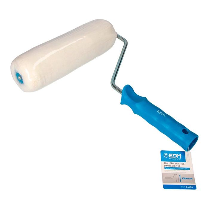 Edm Rodillo Profesional Acrílico 23 cm para Fachadas y Muros de Cemento con Pelo Largo 1