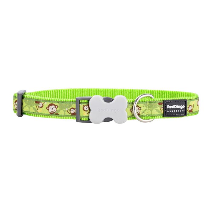 Collar para Perro Red Dingo STYLE MONKEY LIME GREEN 41-63 cm