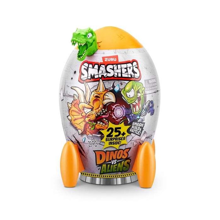 Zuru Huevo Dinosaurios vs Aliens Smashers, Construye y Lucha, Incluye 20 Sorpresas - Modelos Surtidos