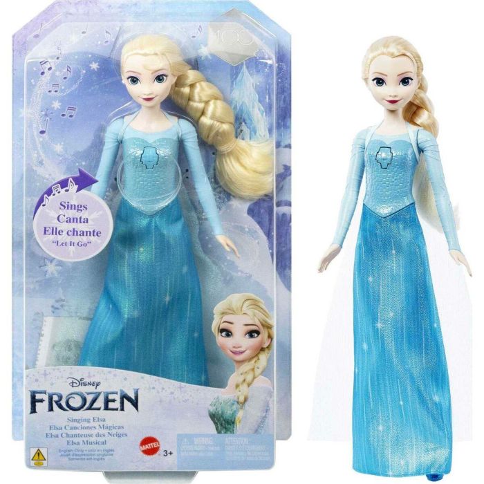 Princesa de Disney - Snow Queen - Singing Elsa Elsa - Mannequins Dolls - 3 años y + + 1