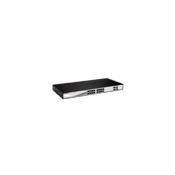 D-Link DGS-1210-26 Switch Gestionado 24 Puertos Gigabit Ethernet (10/100/1000) Negro, Gris Montaje en Rack
