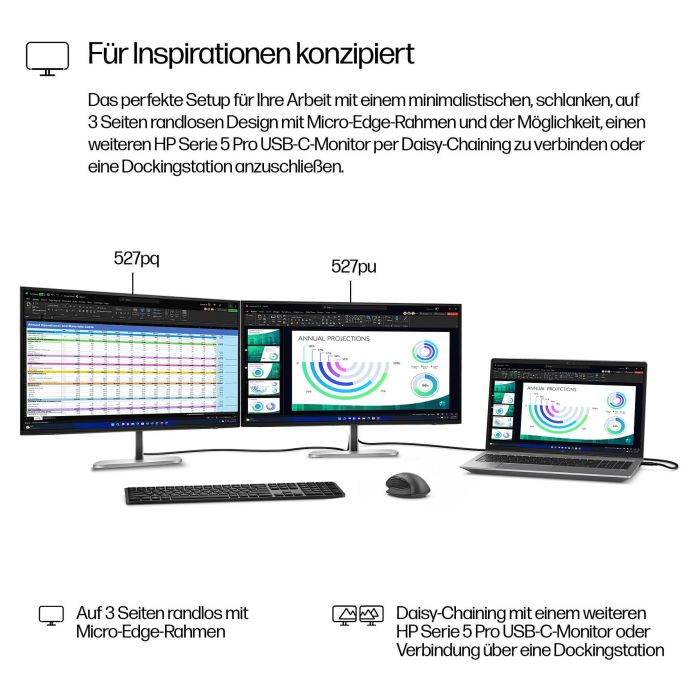 HP 527pq Monitor QHD 27 Pulgadas IPS 2560x1440@100Hz DP/HDMI/USB 350cd 5ms Negro 10
