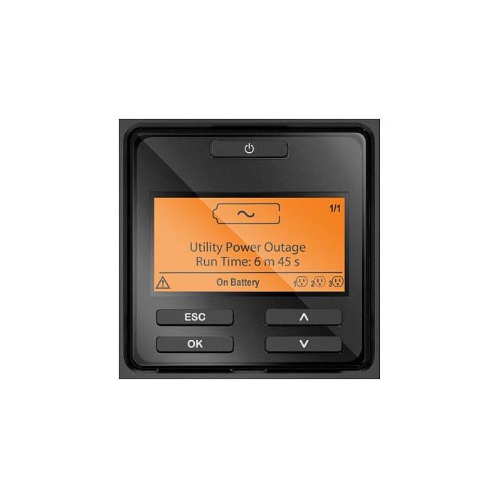 APC SRT1000RMXLI Sistema de Alimentación Ininterrumpida UPS Doble Conversión (en Línea) 1 kVA 1000 W Montaje en Rack/Torre