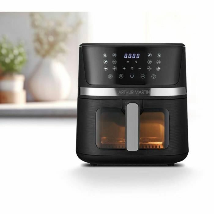 Freidora sin aceite - ARTHUR MARTIN - Airfryer 6,6 L - 1600 W - Pantalla táctil - 7 preajustes - Negra 5