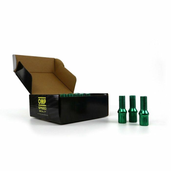 Set Tuercas OMP 27 mm Verde 20 uds M12 x 1,25 1 Set Tuercas OMP 27 mm Verde 20 uds M12 x 1,25 1