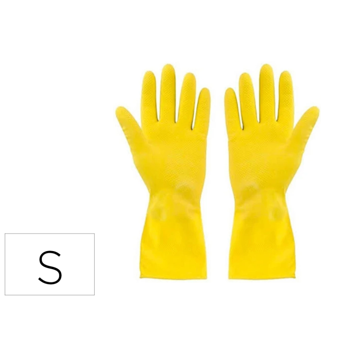Blanca Guantes de Látex Satinados Antideslizantes Sin Polvo Talla Pequeña Paquete de 2 Guantes de Protección EPI Cat. III 0 Blanca Guantes de Látex Satinados Antideslizantes Sin Polvo Talla Pequeña Paquete de 2 Guantes de Protección EPI Cat. III 0