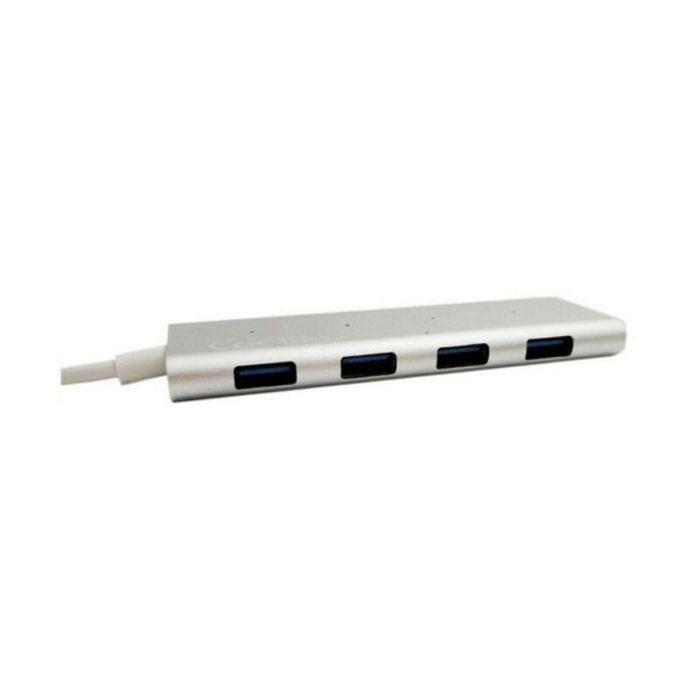 Hub USB C CoolBox COO-HUC4U3 Aluminio 1 Hub USB C CoolBox COO-HUC4U3 Aluminio 1