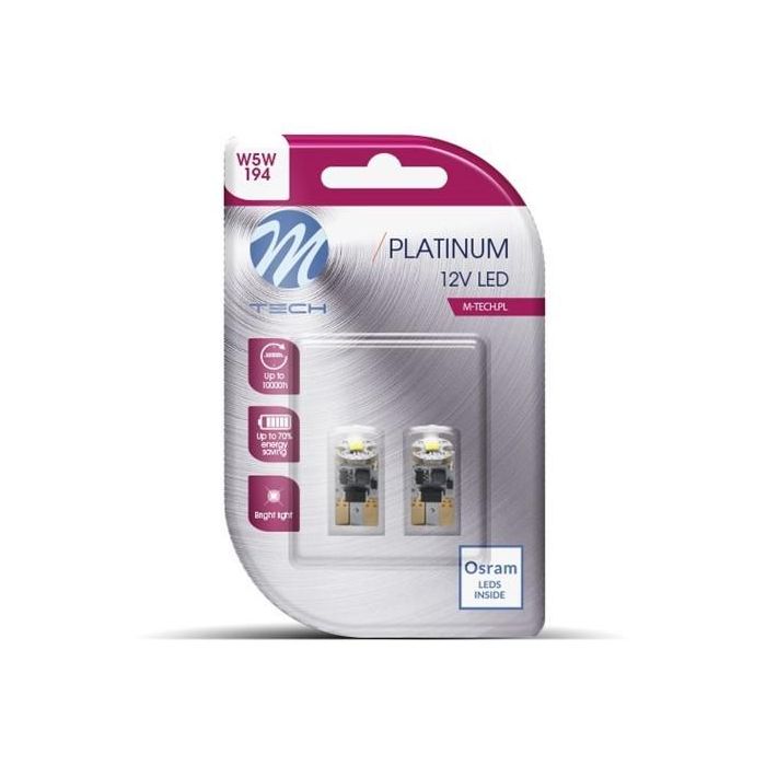 Blister 2X Led L805 W - W5 W 1Xhp Blanco MTECLB805W Blister 2X Led L805 W - W5 W 1Xhp Blanco MTECLB805W