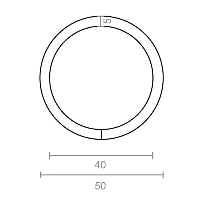 Anilla soldada ap14, 5 x 40 mm, zincado, blister 4 unidades 1