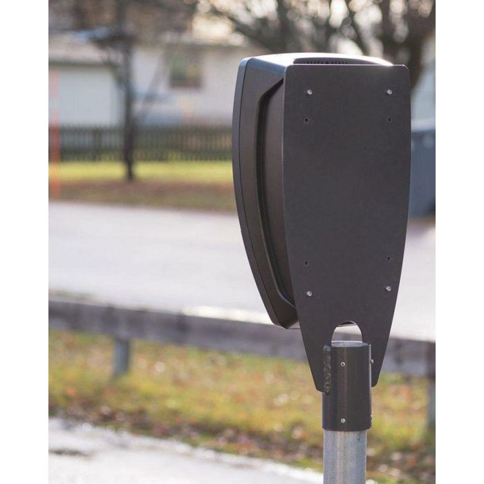 Next Green Soporte Cargador Poleplate 225 Z para Tubo 60mm, Compatible Zaptec PRO/GO, Garo Entity PRO, Acero Sueco 2