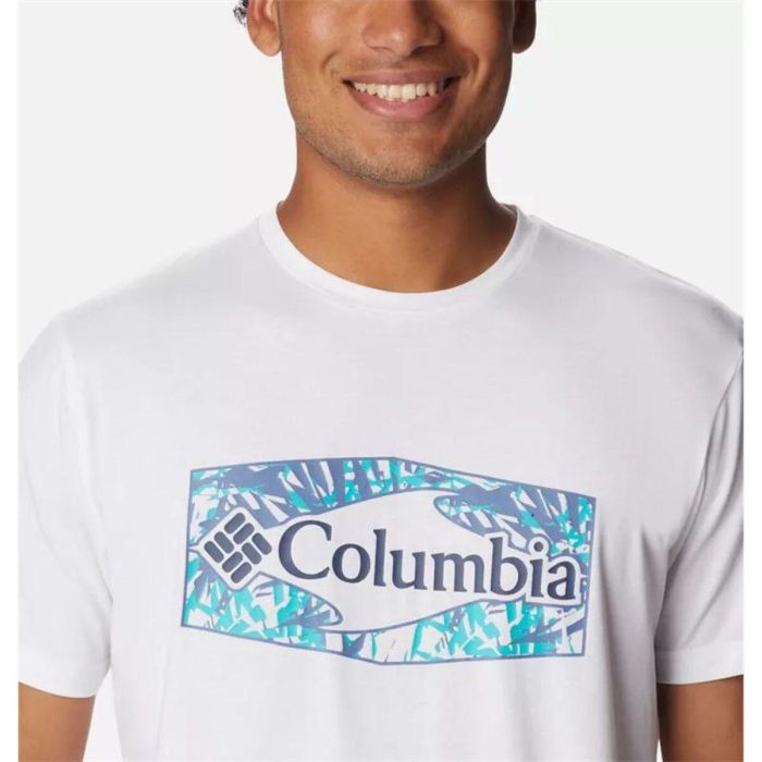 Camiseta Deportiva de Manga Corta Columbia Sun Trek™ Blanco M 1