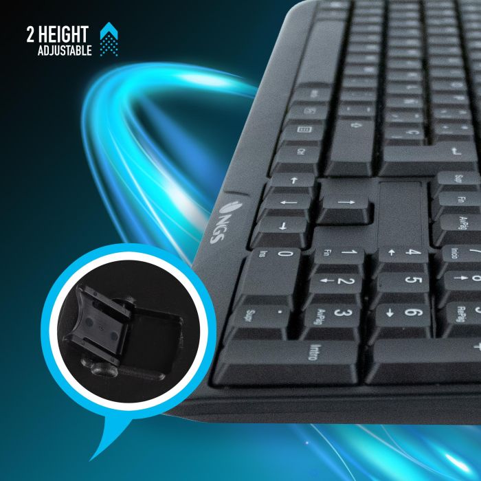 Teclado NGS NGS-KEYBOARD-0344 Negro 4 Teclado NGS NGS-KEYBOARD-0344 Negro 4