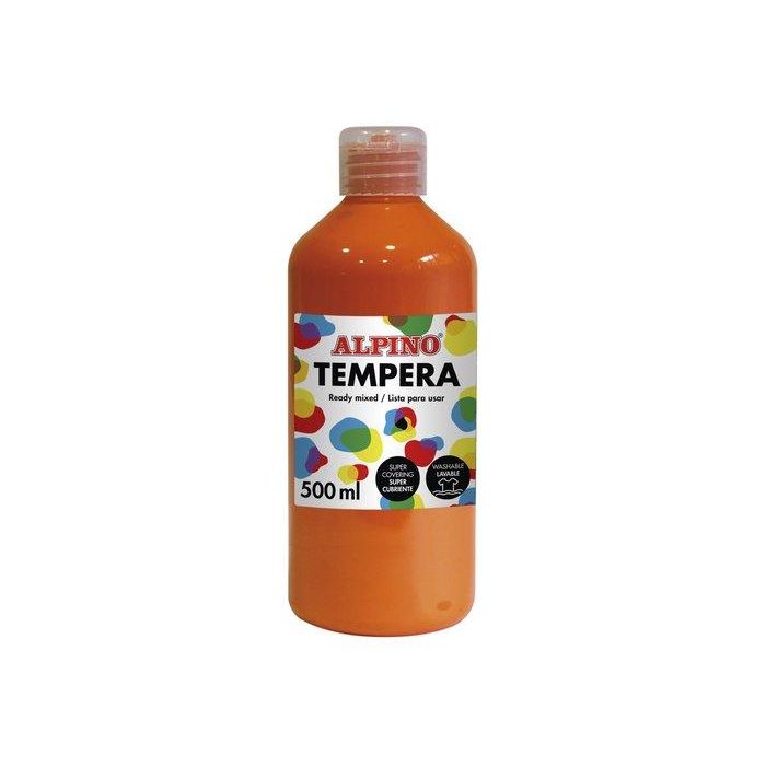 Tempera Alpino Liquida 500 Ml (Botella) Naranja