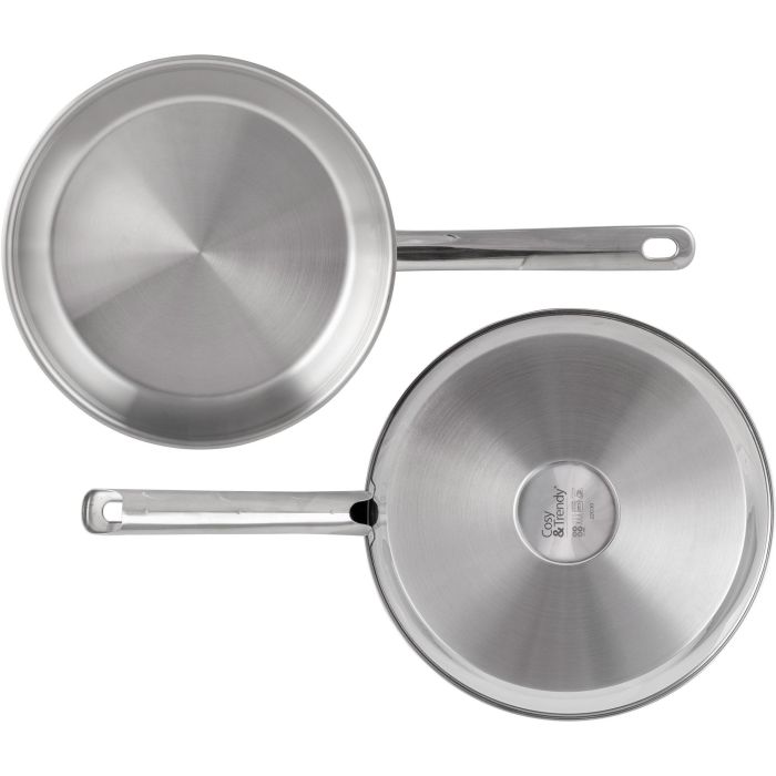 Cosy & Trendy COS5401110050551 Sartén de Acero Inoxidable Ø24 cm Moderna para Uso Diario, Apta para Todo Tipo de Cocinas e Inducción 1