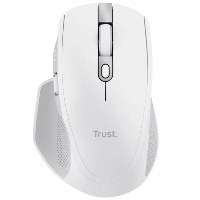 Trust 24935 Ratón Ozaa+ Inalámbrico Bluetooth Multidispositivo Recargable 3200 DPI Silencioso Doble Rueda Blanco 3