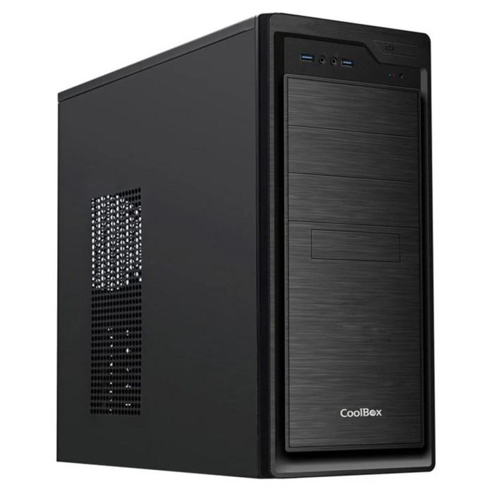 Coolbox F800 Caja PC Sobremesa ATX con Fuente Alimentación 500W y 2 Puertos USB 3.0 Negra