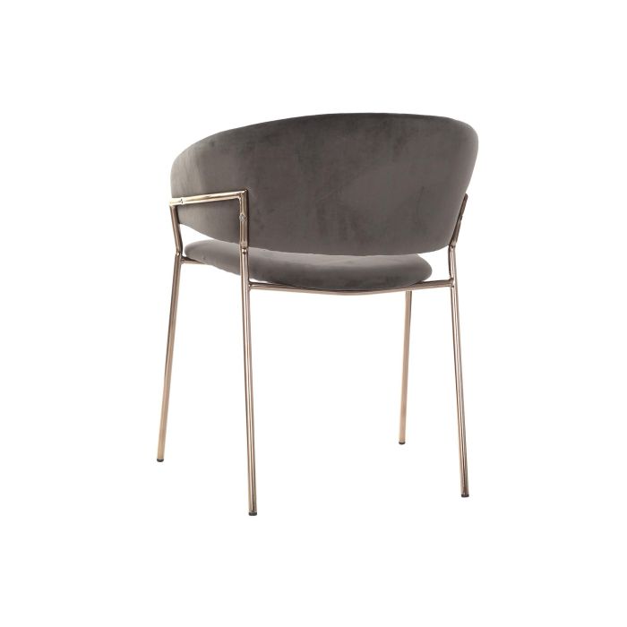 Silla Chic DKD Home Decor Gris Oscuro Dorado 53 x 73 x 58 cm (2 Unidades) 5 Silla Chic DKD Home Decor Gris Oscuro Dorado 53 x 73 x 58 cm (2 Unidades) 5