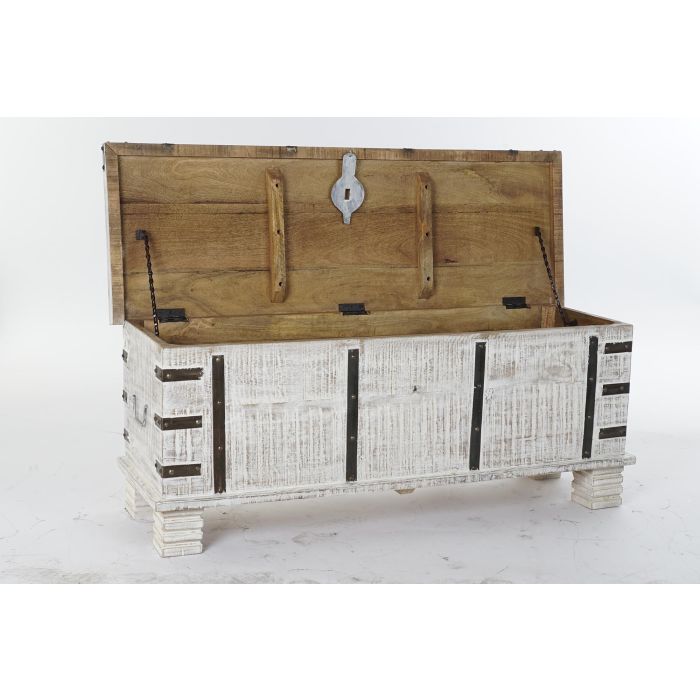 DKD Home Decor Arcon Cottage Blanco 116 x 40 x 45 cm 3