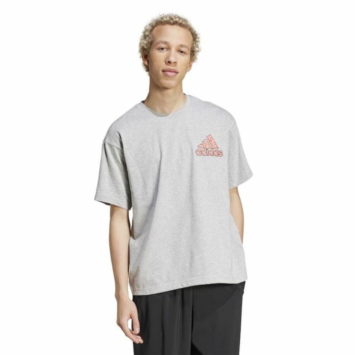 Camiseta de Manga Corta Hombre Adidas Berlin Bear Blanco S 4