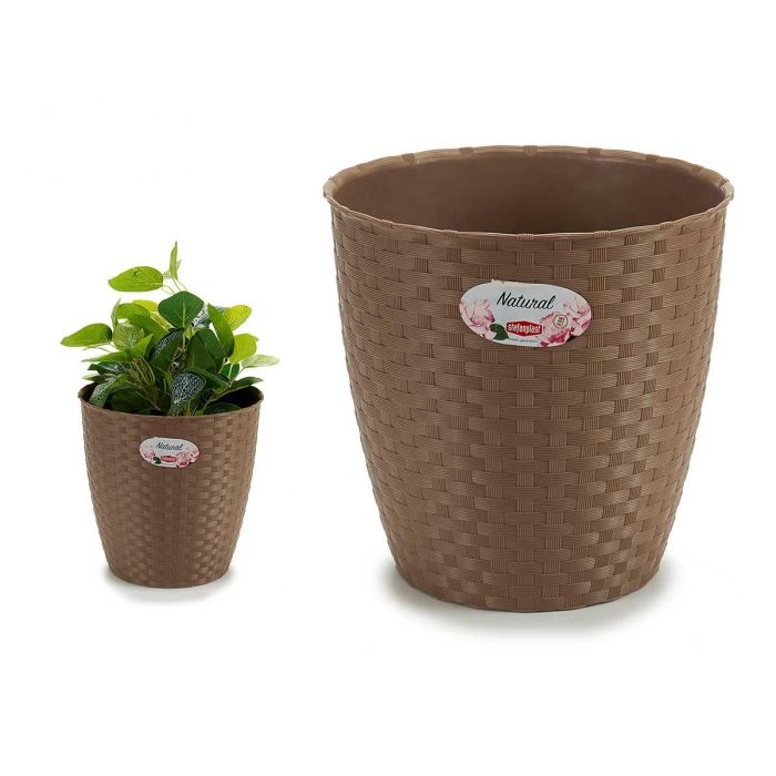 Maceta Natural Inter Exter 24 Diam Marron Stefanplast 24X22CM (6 Unidades) Maceta Natural Inter Exter 24 Diam Marron Stefanplast 24X22CM (6 Unidades)