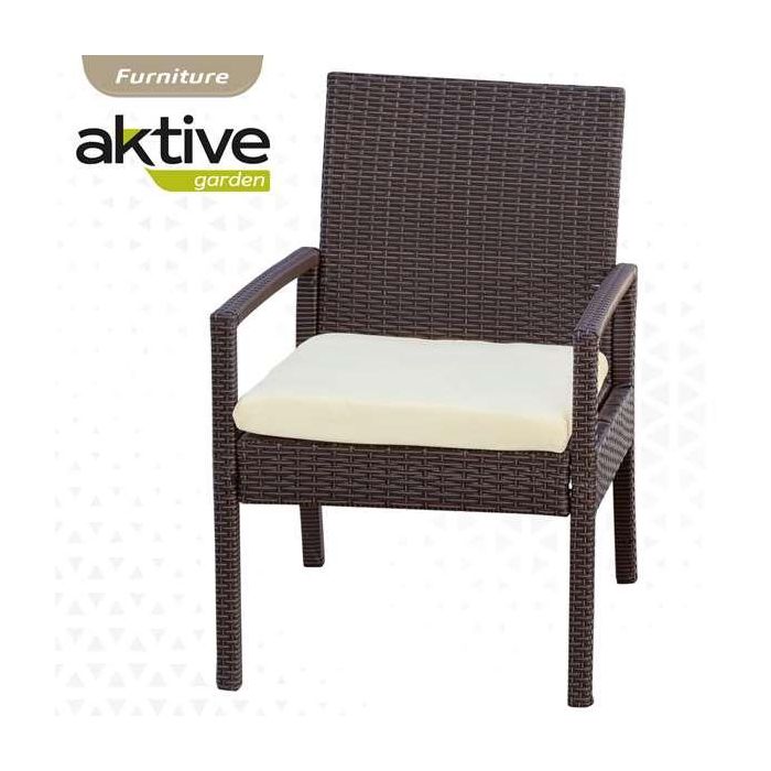 Conjunto de 2 sillones (54,5x56x79 cm) y mesita (43,5 x 39 cm) aktive 7 Conjunto de 2 sillones (54,5x56x79 cm) y mesita (43,5 x 39 cm) aktive 7
