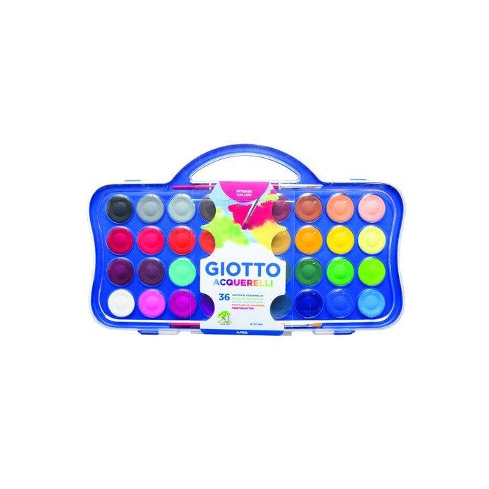 Acuarelas Giotto 30 Mm Estuche 36 + 2 Pinceles