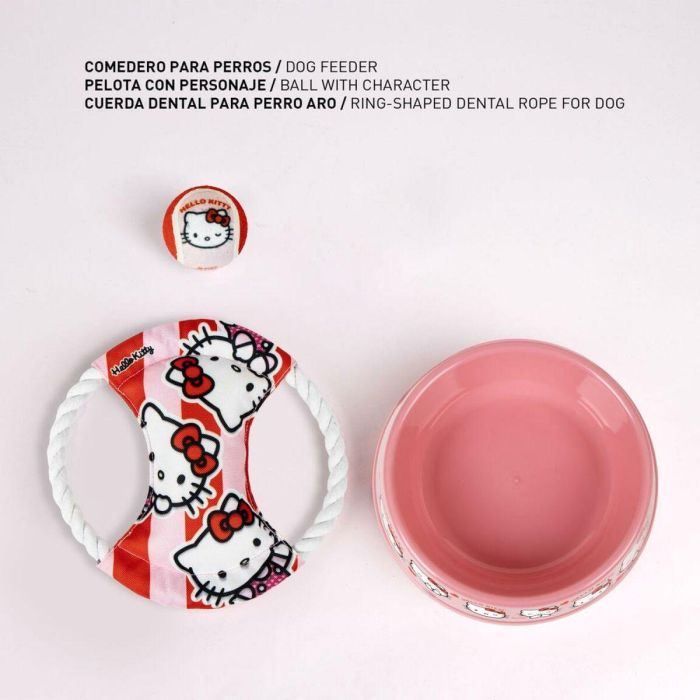 Hello Kitty Set para mascotas rosa 21.0 x 21.0 x 8.8 cm 4 Hello Kitty Set para mascotas rosa 21.0 x 21.0 x 8.8 cm 4