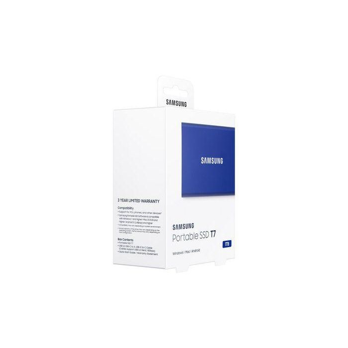 Samsung MU-PC1T0H/WW Disco SSD Portátil T7 Touch 1TB USB 3.2 Gen2 NVMe 1050MB/s Lectura Azul Compacto y Resistente a Caídas 9 Samsung MU-PC1T0H/WW Disco SSD Portátil T7 Touch 1TB USB 3.2 Gen2 NVMe 1050MB/s Lectura Azul Compacto y Resistente a Caídas 9