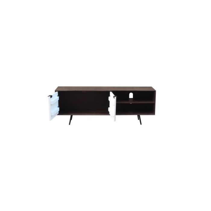 Mueble de TV DKD Home Decor Marrón oscuro 140 x 35 x 50 cm Madera de mango 1