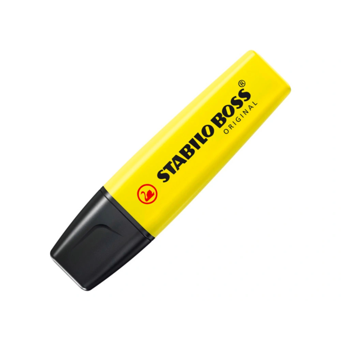 Stabilo Rotulador Boss Fluorescente 70 Amarillo Punta Biselada 2-5 mm 1
