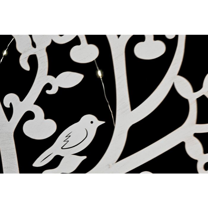 Decoracion Pared Shabby DKD Home Decor Blanco 2 x 99 x 99 cm 1