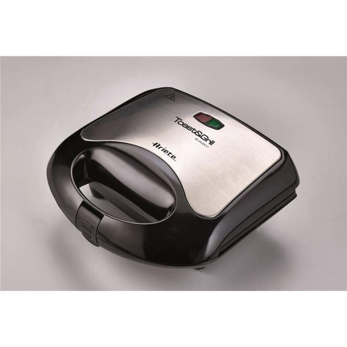 Ariete 1980 Sandwichera Toast&Grill Easy Placas Antiadherentes Ideal para Sándwiches, Verduras y Carne Posición Vertical Fácil Almacenamiento 2
