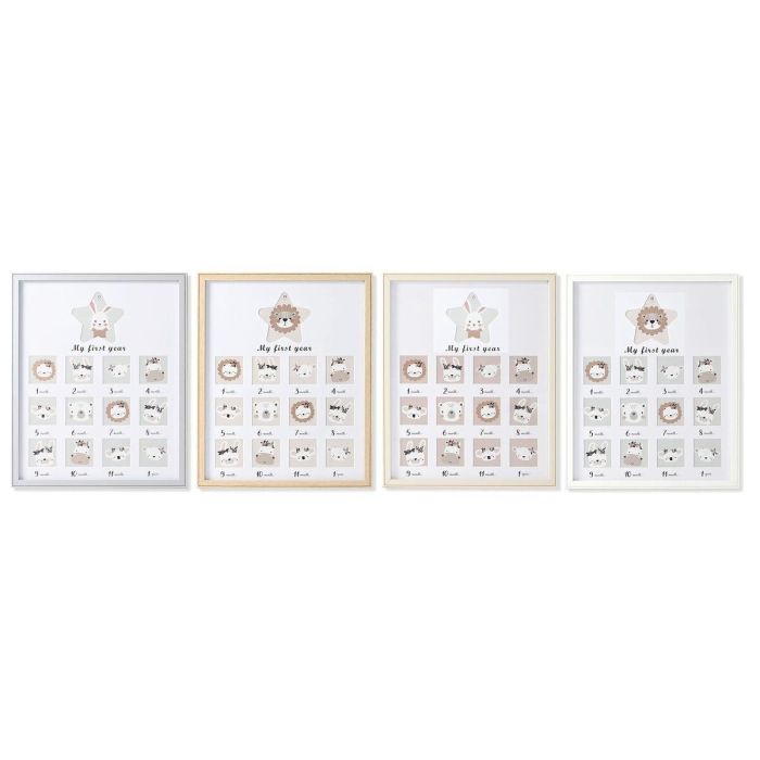Marco de Fotos Home ESPRIT Cristal Madera MDF 40,5 x 2 x 49,5 cm (4 Unidades) Marco de Fotos Home ESPRIT Cristal Madera MDF 40,5 x 2 x 49,5 cm (4 Unidades)