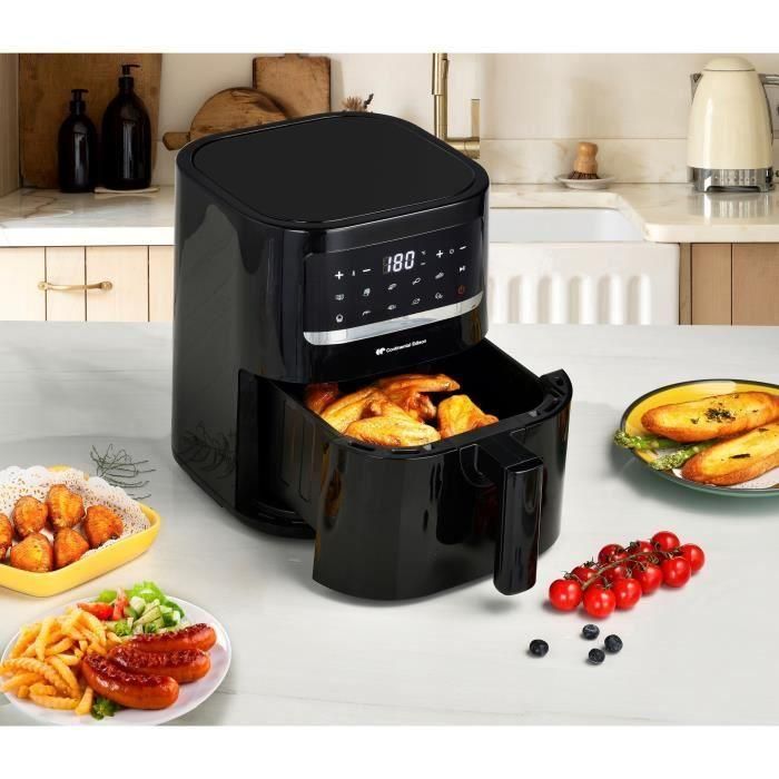Freidora de aire sin aceite CONTINENTAL EDISON - FRSH1400B - 4,5 L - Negra - 1400W 3 Freidora de aire sin aceite CONTINENTAL EDISON - FRSH1400B - 4,5 L - Negra - 1400W 3