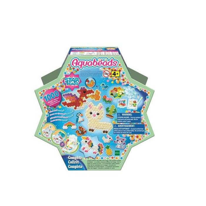 Estuche de abalorios estrella aquabeads ¡con más de 1000 abalorios de diferentes colores!