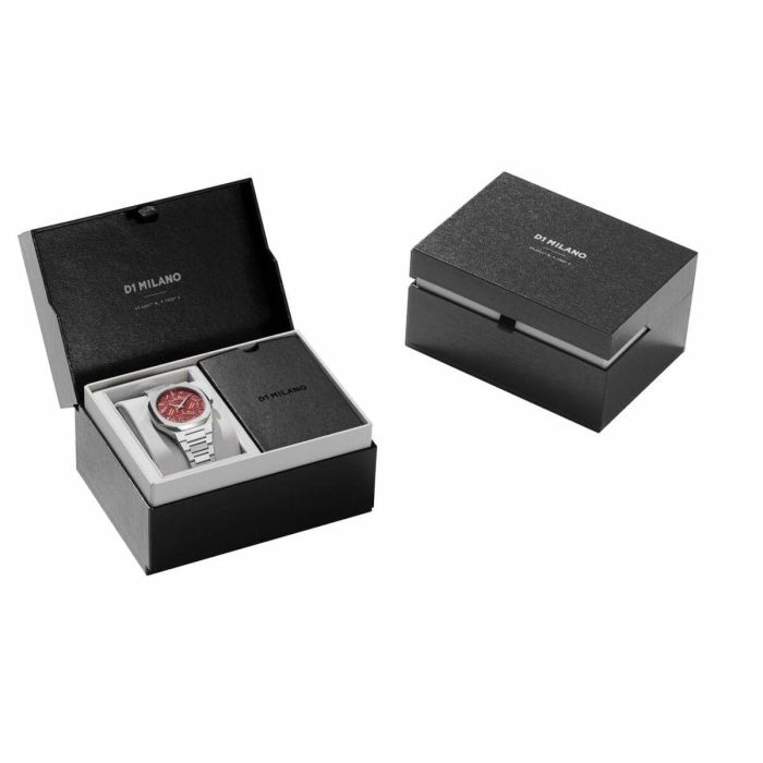 Reloj Hombre D1 Milano ULTRA THIN BARN RED Negro Plateado (Ø 40 mm) 1 Reloj Hombre D1 Milano ULTRA THIN BARN RED Negro Plateado (Ø 40 mm) 1