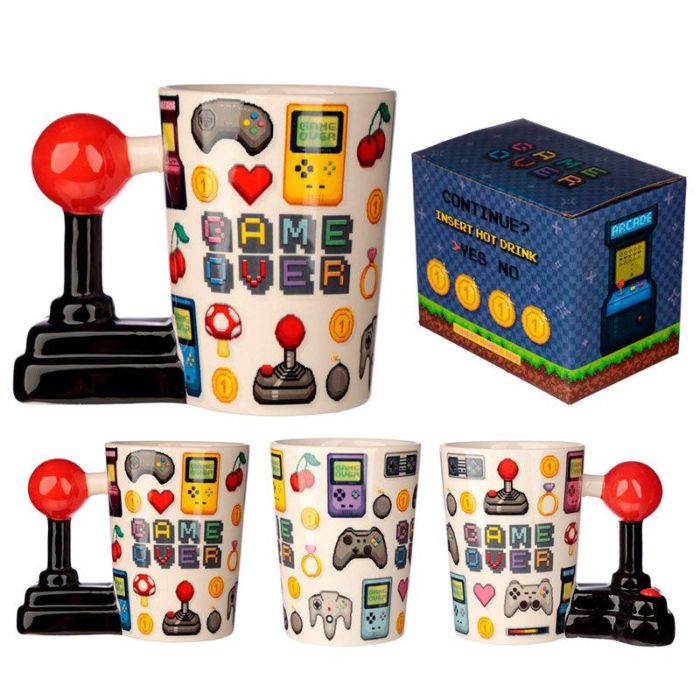 Taza asa 3D Joystick Pixel Game Over 4 Taza asa 3D Joystick Pixel Game Over 4