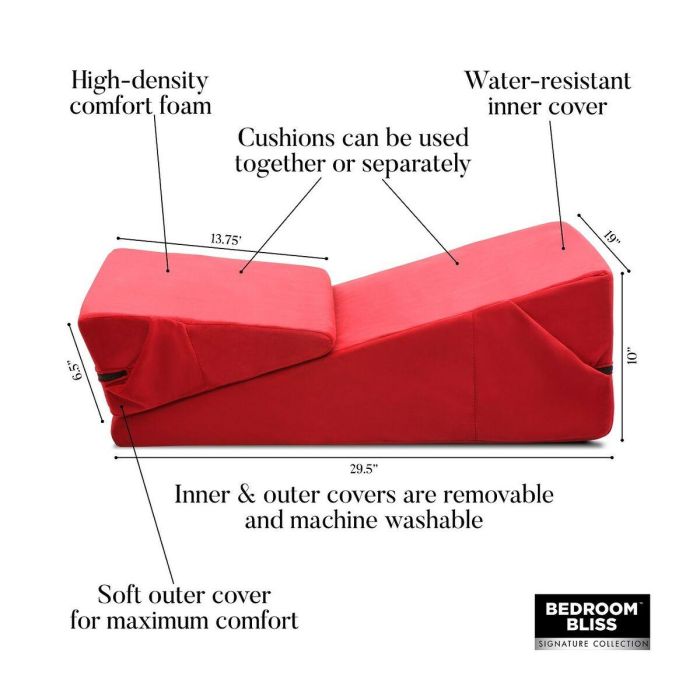 Cojín Cuña para el Sexo Combo XR Rojo 5
