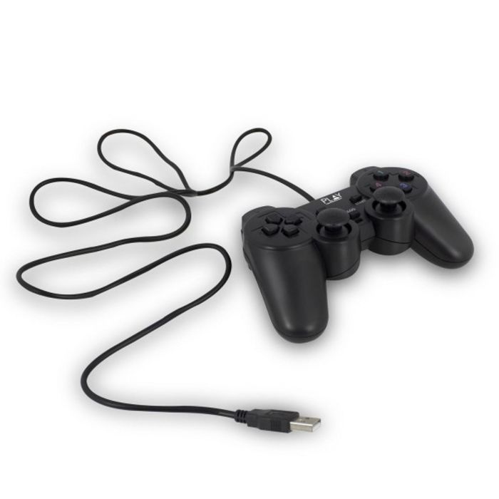 Ewent Play Gamepad USB 2.0 Alámbrico para PC Analógico/Digital, Ergonómico, 13 Botones, Negro, Cable 1.5m Plug & Play 1 Ewent Play Gamepad USB 2.0 Alámbrico para PC Analógico/Digital, Ergonómico, 13 Botones, Negro, Cable 1.5m Plug & Play 1