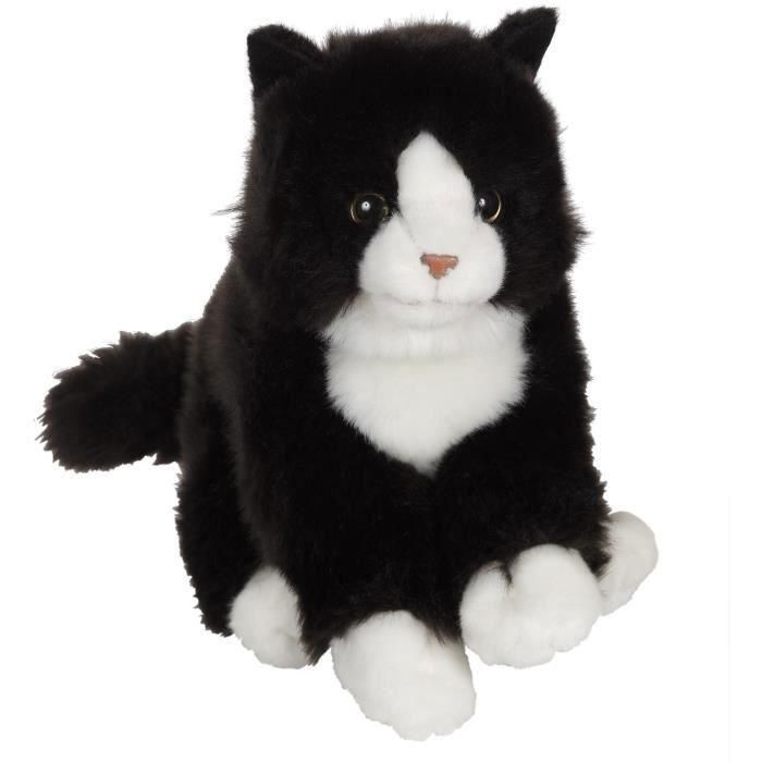 Peluche - Gipsy Toys - Gato Mimiz - 28cm - Negro/Blanco 1